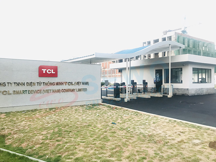 Latest company Cases about 自動車・オートバイ・歩行者アクセス制御システム TCL 工場 ベトナム