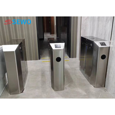 خرید دروازه آٹو فلاپ مانع RFID کارت خوان اثر انگشت Turnstile برای سیستم کنترل دسترسی online manufacture