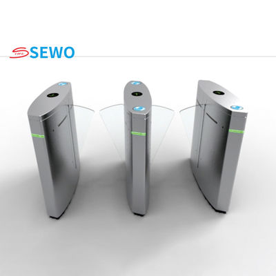 kaufen Anpassung an RFID-Schnelltor Drehscheibe 45 Personen/min Flap Barrier Access Control System online manufacture