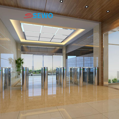 Mua Đường quay cổng tốc độ tự động với thẻ dấu vân tay RFID Thời gian tham dự Hệ thống kiểm soát truy cập online manufacture