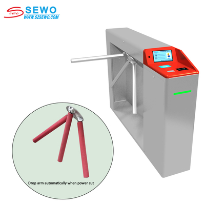 Coin Operated Turnstile Subway Entrance Barrier Gate Face Recognition Turnstile