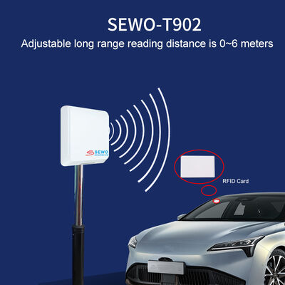 SEWO Long Range UHF RFID Parking System with Vehicle Access Control and Remote Wired RS485 Control