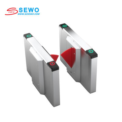 kopen 201 Roestvrijstalen Flap Barrier Gate met 30-40 Personen/Minuut Snelheid en Bidirectionele Toegangscontrole Draaikruis online manufacture
