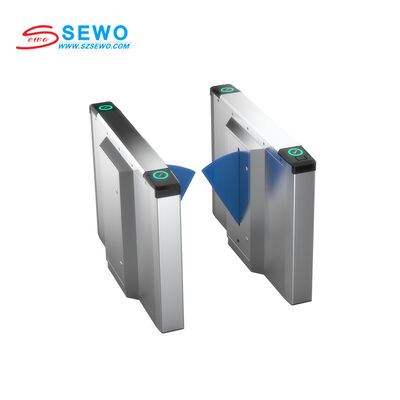 ซื้อ ประตูรั้วแบบ Flap Barrier สแตนเลสสตีล 201 พร้อมความจุ 30-40 คน/นาที และระบบควบคุมการเข้าออกแบบสองทิศทาง online manufacture