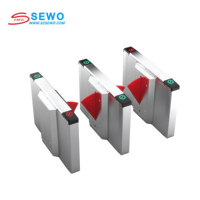 Beli Gerbang Penghalang Flap Baja Tahan Karat 201 dengan Akses Dua Arah dan Kecepatan Transit 30-40 Orang/Menit online manufacture