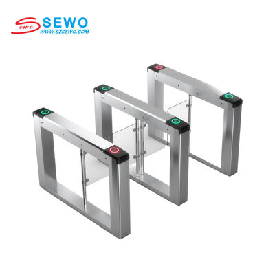 satın al Güvenli erişim kontrolü için özelleştirilebilir kol uzunluğu ve 20-60 kişi / dakikalık geçiş hızı ile 201 Paslanmaz Çelik Swing Gate Turnstile online manufacture