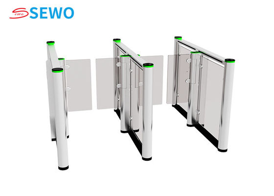 Un buen precio. 45 personas/min Puerta de alta velocidad Puerta giratoria oscilante totalmente automática con lector de tarjetas en línea