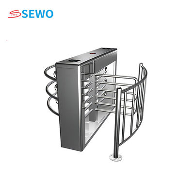 ভালো দাম SUS304 অর্ধ উচ্চতা Turnstile গেট আধা স্বয়ংক্রিয় কোমর উচ্চ Turnstile 45people/min অনলাইন