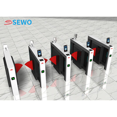 Yüz Tanıma Flap Barrier Turnstile Yürüyüşçü Giriş Kapısı Güvenlik Sistemleri Sistemi