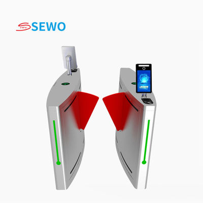 Un buon prezzo. RS485 TCP/IP Comunicazione Flap Barrier Gates per ingressi sicuri in uffici e spazi pubblici in linea