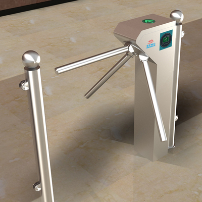 304 Stainless Steel Tripod Turnstile Gate 550mm Passing Width