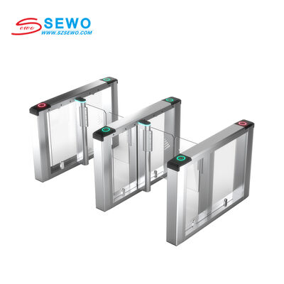 Fully Automatic Speed Gate Turnstile with 45 People/Minute Capacity and 201# Stainless Steel Housing with TCP/IP Communication